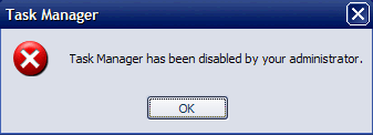 Task Manager disabled